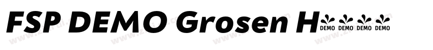 FSP DEMO Grosen H字体转换 FSP DEMO Grosen H字体转换